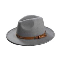 Chapéu Fedora De Lã Feminino E Masculino Para Inverno E Outono, Aba Reta, Feltro, Casual, Para Uso