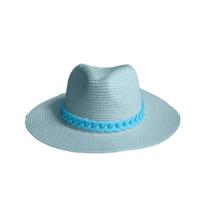 Chapéu Fedora De Nylon Feminino Com Detalhe De Corrente