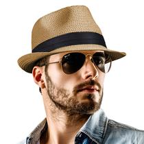 Chapéu Fedora de palha OUTDOOR SHAPING, embalável UPF 50+ para mulheres e homens