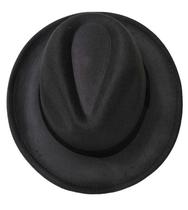 Chapéu Fedora Feltro Aba Grande Unissex Clássico cinza