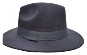 Chapéu Fedora Feltro Preto Unissex