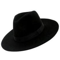 Chapéu Fedora Feltro Unissex Preto Cury Unissex Clássico Inverno Regulável Chapéu Fedora Feltro Unissex Preto Cury Unissex Clássico Inverno Regulável