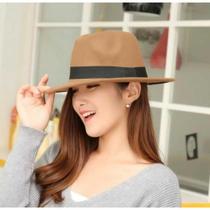 Chapéu Fedora Feltro Unissex Preto Cury Unissex Clássico Chapéu Fedora Feltro Unissex Preto Cury Unissex Clássico