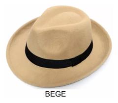 Chapéu Fedora Gangster Feltro Aba 5,5 Cm Fino Acabamento