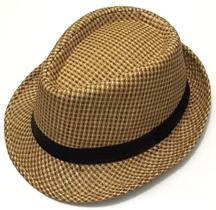 Chapeu Fedora Panamá Palha Aba Curta De 3cm Forrado 60014 Chapeu Fedora Panamá Palha Aba Curta De 3cm Forrado 60014
