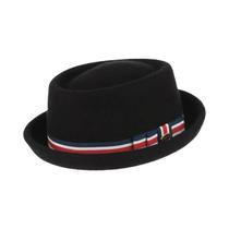 Chapéu Fedora Pork Pie Unissex 100% Lã Com Aba Curva De Feltro Para Outono Inverno