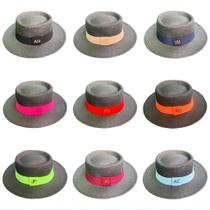 Chapéu Fedora Preto Personalizado com Faixa para Iniciais