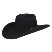 Chapéu Feltro Premium 3x Super Bull Preto Forrado Stetson 31324