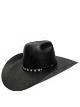 Chapéu Feminino Country Barreto Black Banda Meio Strass Ref. 596 Chapéu Feminino Country Barreto Black Banda Meio Strass Ref. 596