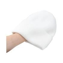 Chapéu Feminino de Malha com Pele de Coelho - Quentinho para o Inverno