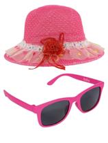 Chapéu feminino infantil e oculos de sol , qualidade que sua filha ,merece , qualidade e beleza .