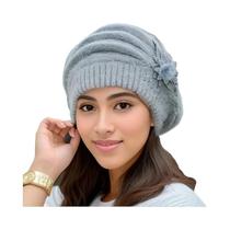 Chapéu feminino inverno flor chapéu boina grossa quente malha lã chapéu outono inverno mãe chapéu Chapéu feminino inverno flor chapéu boina grossa quente malha lã chapéu outono inverno mãe chapéu