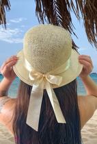 Chapeu Feminino Moda Praia Verão Laço Delicado Blogueira