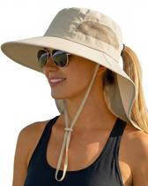 Chapéu Feminino OLIKER com Aba Larga e Proteção UV com Proteção para Pescoço Chapéu Feminino OLIKER com Aba Larga e Proteção UV com Proteção para Pescoço