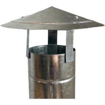 Chapéu Fixo Chinês Galvanizado para Cano Fogão a Lenha Kiare