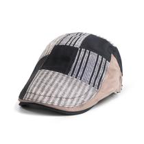 Chapéu Flat Cap Patchwork Gatsby Newsboy para homens e mulheres