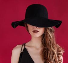 Chapéu Floppy Tendência Hopo Aba Media Moda Glamour