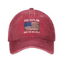 Chapéu FOESUNIT Outlaw Hillbilly 2024 Flag para homens e mulheres
