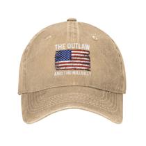 Chapéu FOESUNIT Outlaw Hillbilly 2024 Flag para homens e mulheres