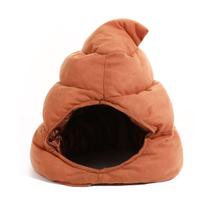 Chapéu Funny Brown Poop para adultos, material de nylon macio