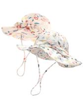 Chapéu FURTALK para bebês e meninas, chapéu de sol UPF 50+, aba larga