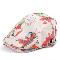 Chapéu Gatsby Newsboy de boné plano para homens com design gráfico colorido