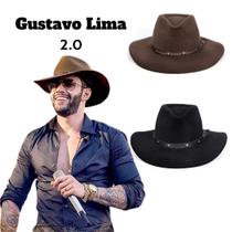Chapéu Gustavo Lima 2.0 Aba 8cm Country Cowboy Modelo Premium - Bogu By Siss
