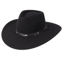 Chapéu Gustavo Lima 5x Campo II Feltro Aba 10- Pralana Original Café Preto Moda Country