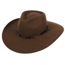 Chapéu Gustavo Lima 5x Campo II Feltro Aba 10- Pralana Original Café Preto Moda Country