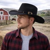 Chapéu Gustavo Lima Masculino e Feminino Cowboy Americano Country Rodeio Festa Peão Pralana Aba 8cm