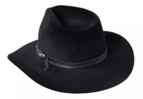Chapeu Gustavo Lima pralana 5x Campo Lv Aba 7,5 Preto Tam M