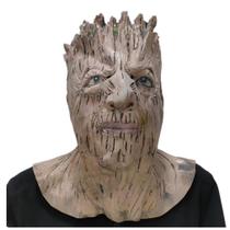 Chapéu Halloween Cosplay Groot Mask, borracha marrom