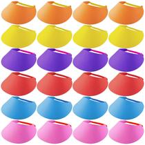Chapéu Hercicy, 24 peças, viseira de espuma para crianças, proteção UV, 24 cores Chapéu Hercicy, 24 peças, viseira de espuma para crianças, proteção UV, 24 cores