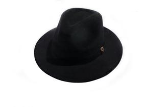 Chapéu INDIANA JONES Aba 8,5cm Cor PRETO Tamanho G