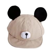 Chapéu Infantil De Algodão Macio Com Orelha De Urso Para Meninos E Meninas Gorro De Pico Com Viseira