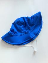 Chapéu Infantil de proteção solar - cor rosa bebê, azul piscina ou azul royal Chapéu Infantil de proteção solar - cor rosa bebê, azul piscina ou azul royal