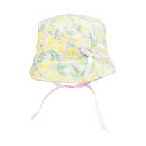 Chapéu Infantil Estampado Rosa / Limão 1 a 2 anos -Pimpolho