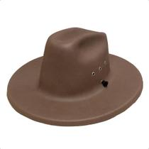 Chapéu Infantil Marrom Country Com Cordão Ajustável pra Fantasia Xerife Vaqueira Cowboy Cowgirl Festa Junina
