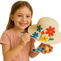 Chapéu Infantil Menina Para Verão Sol Praia Piscina Beg