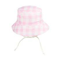 Chapéu Infantil Rosa / Smile Xadrez 1 a 2 anos -Pimpolho