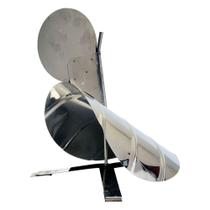 Chapéu Inox Giratório com Tripé Modelo Galo, para Cano para Chaminé / Fogão a Lenha Zatti Chapéu Inox Giratório com Tripé Modelo Galo, para Cano para Chaminé / Fogão a Lenha Zatti