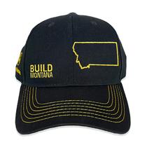 Chapéu John Deere Build State Pride Full Twill preto/cinza