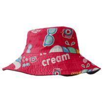 Chapéu Kids Dupla Face Proteção Solar Sea Float Ice Cream P Chapéu Kids Dupla Face Proteção Solar Sea Float Ice Cream P