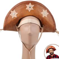 Chapeu Lampião Couro Luiz Gonzaga Cangaceiro Nordestino Chapeu Lampião Couro Luiz Gonzaga Cangaceiro Nordestino
