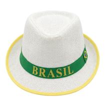 Chapéu Malandrinho Brasil Branco Festa Copa Carnaval Eventos Chapéu Malandrinho Brasil Branco Festa Copa Carnaval Eventos