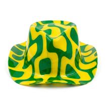 Chapéu Malandrinho Plástico Brasil Verde Amarelo Festa