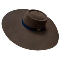Chapéu Mangueira Aba 17 Reppetto Chapéu Gaúcho Mangueira Aba 17 Marrom Preto