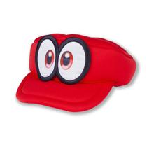 Chapéu MAPLACOS Super Odyssey Red Hat Cappy Cap 3D Raised Eyes Chapéu MAPLACOS Super Odyssey Red Hat Cappy Cap 3D Raised Eyes