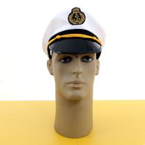 Chapéu Marinheiro Comandante Naval - Abrakadabra Fantasias Chapéu Marinheiro Comandante Naval - Abrakadabra Fantasias