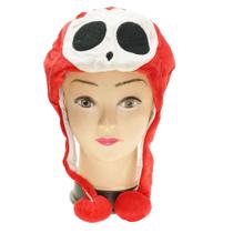 Chapéu Marios Shy Guy Anime Cartoon Cosplay Plush Sun Cap